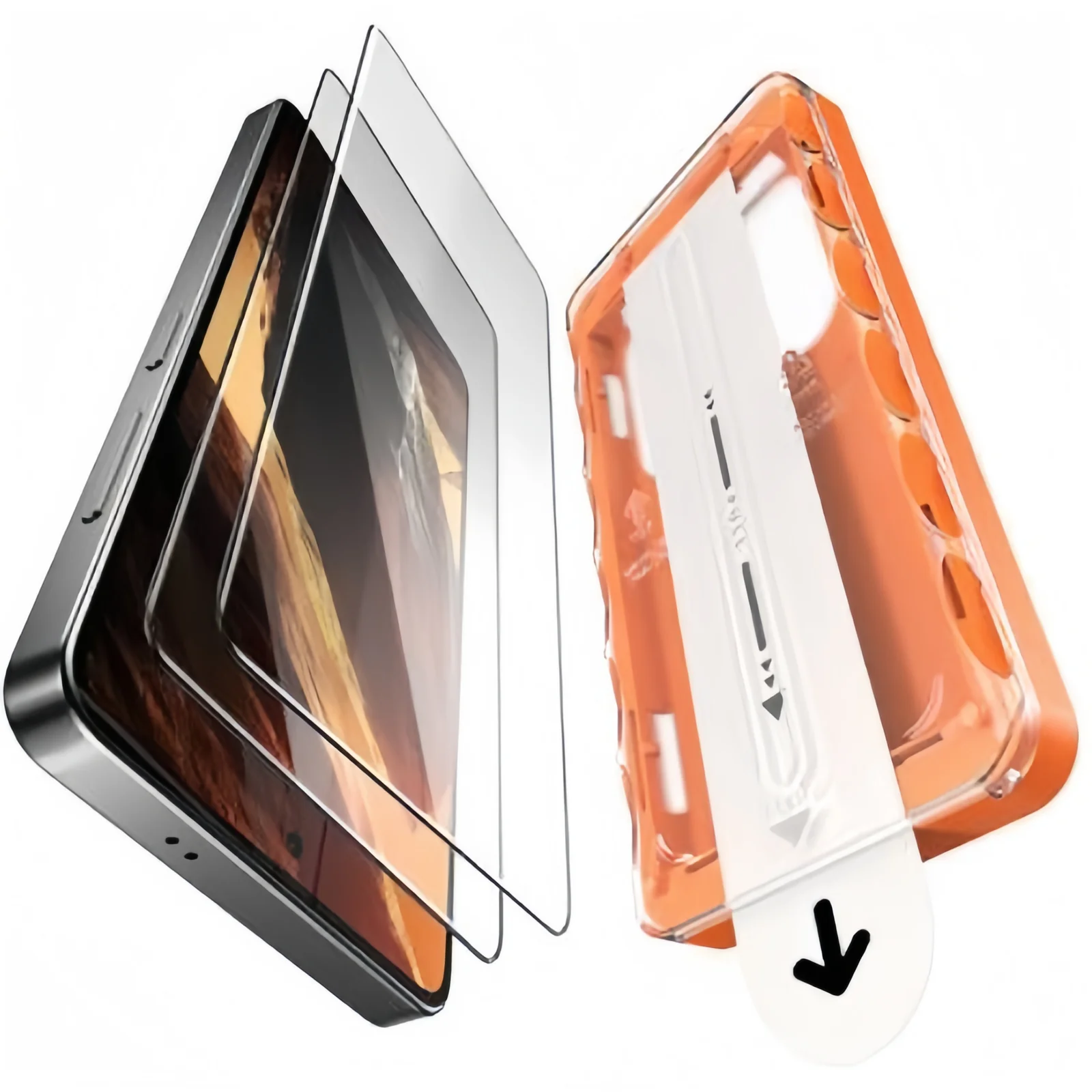 Screen protector, alignment frame and applicator from Chenhan's easy-apply protection system